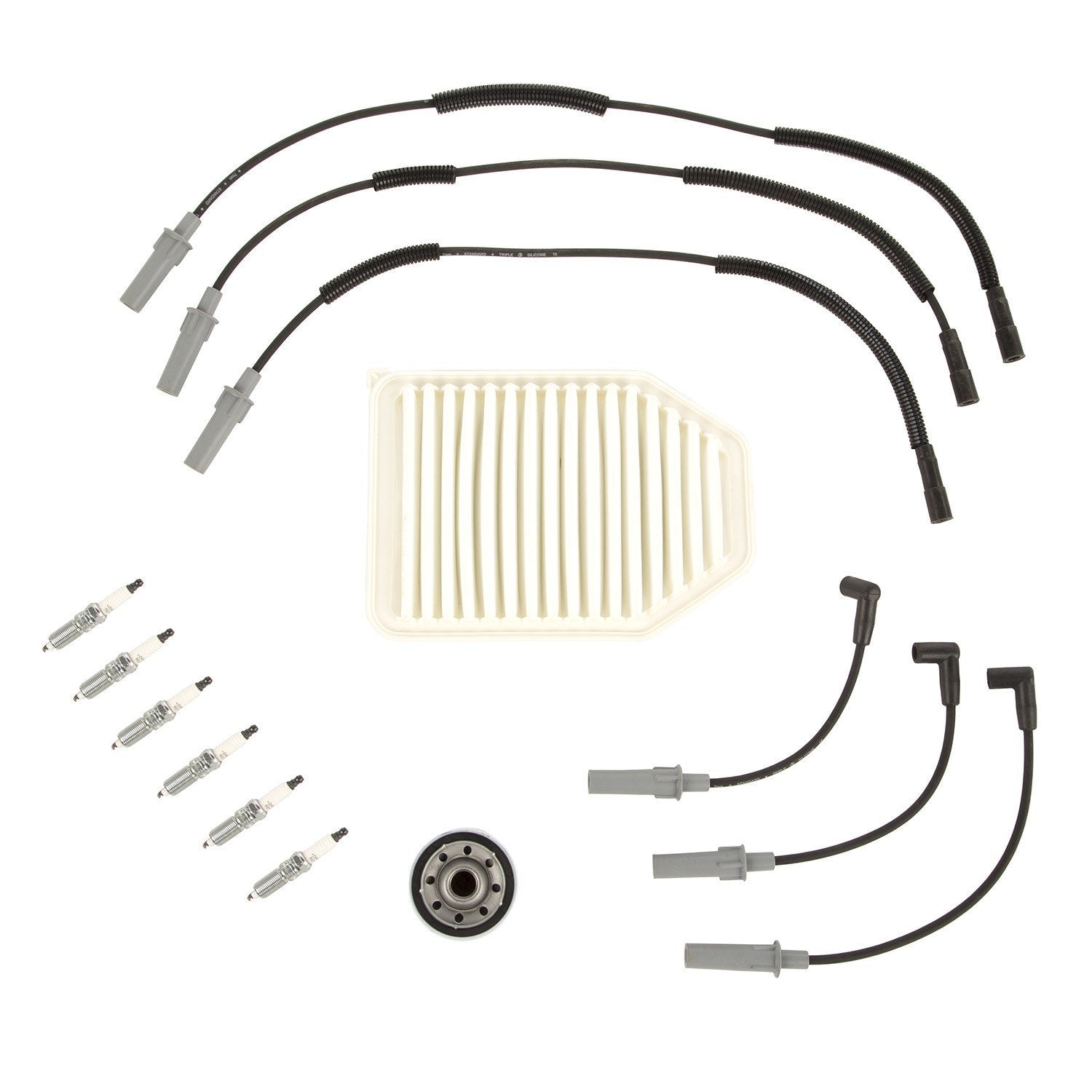17257.86 | Omix-Ada | Ignition Tune Up Kit | OE Reference: TUK-116 | Fits 2007-2011 Jeep Wrangler JK / JKU 3.8L