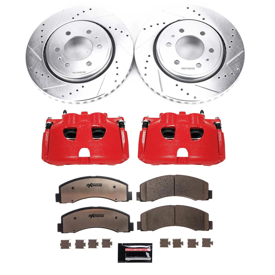 Power Stop KC3166-36 Z36 Truck and Tow Brake Kit Front & Rear with Calipers For Ford F-150 2010-2011 [Model Specific]