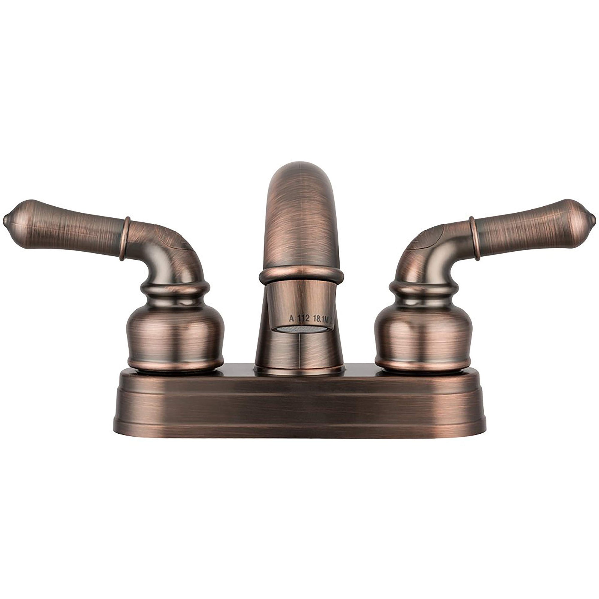 Dura Faucet RV Bathroom Sink Faucet DF-PL620C-ORB - Smooth Turning 2-Lever (Oil Rubbed Bronze)