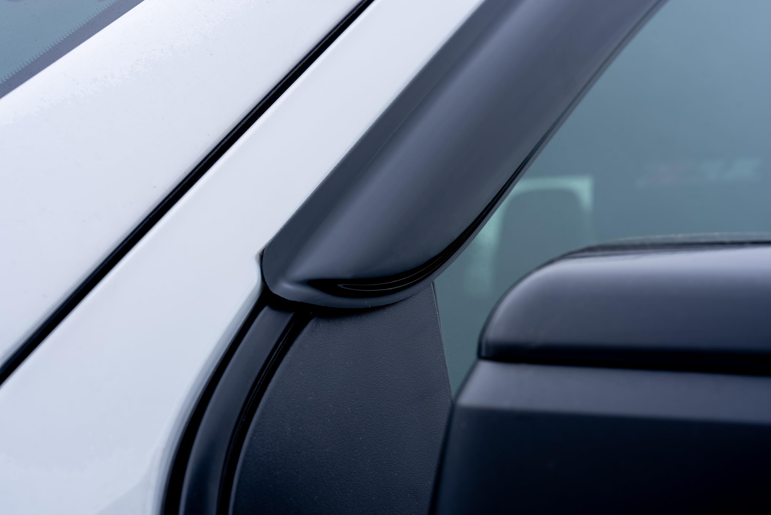 Tape On Black Horse Off Road [BHOR] Rain Guards/Wind Deflectors Compatible with 2011-2024 Dodge Charger Smoke 4 PCs - 140521