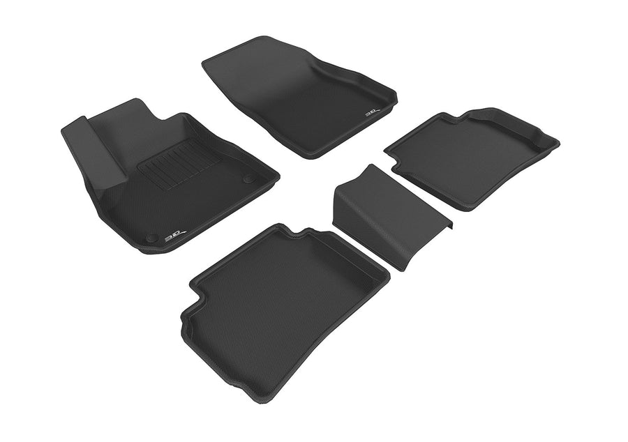 Custom Fit 3D MAXpider Kagu Floor Mat (Black) Compatible with Chevrolet Malibu 2016-2025 - R1 R2