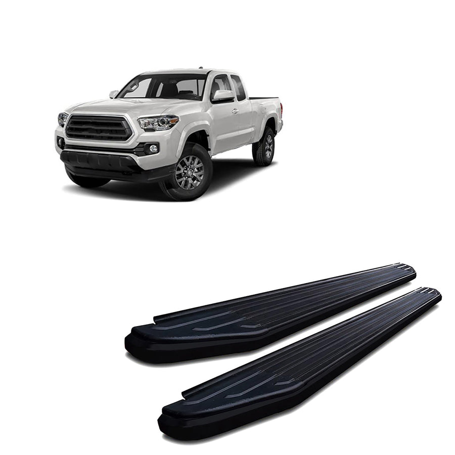 Peerless Black Horse Off Road Running Boards Compatible with 2005-2023 Toyota Tacoma-PR-T585BK