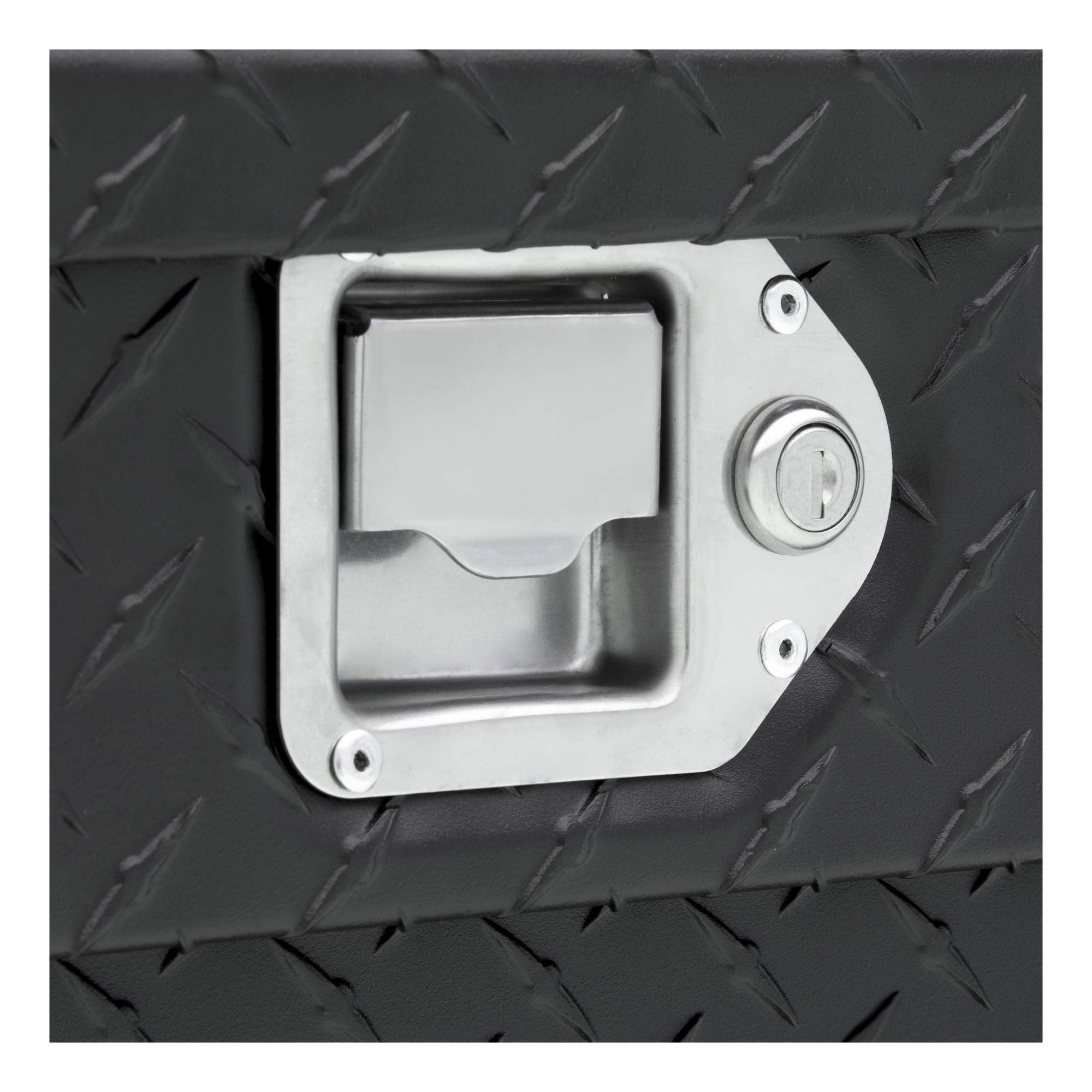 59-Inch UWS EC10893 Matte Black Heavy-Wall Aluminum UTV Tool Box, RigidCore Lid