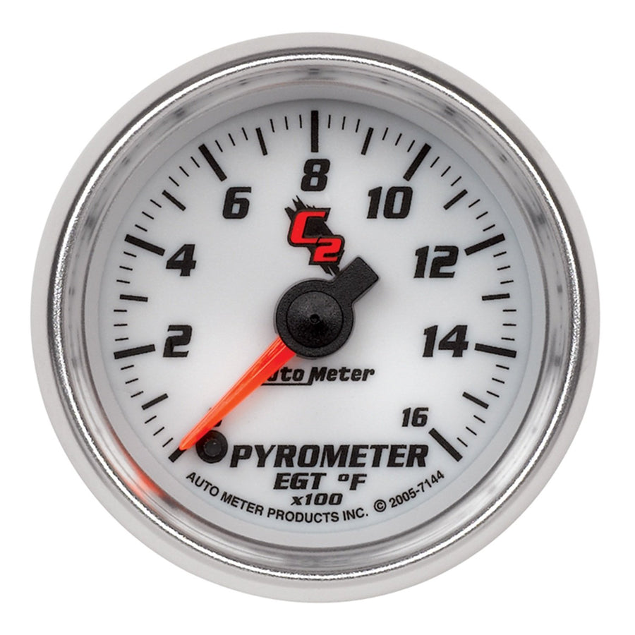 C2 Auto Meter 7144 Electric Pyrometer Gauge Kit,2.3125 in.