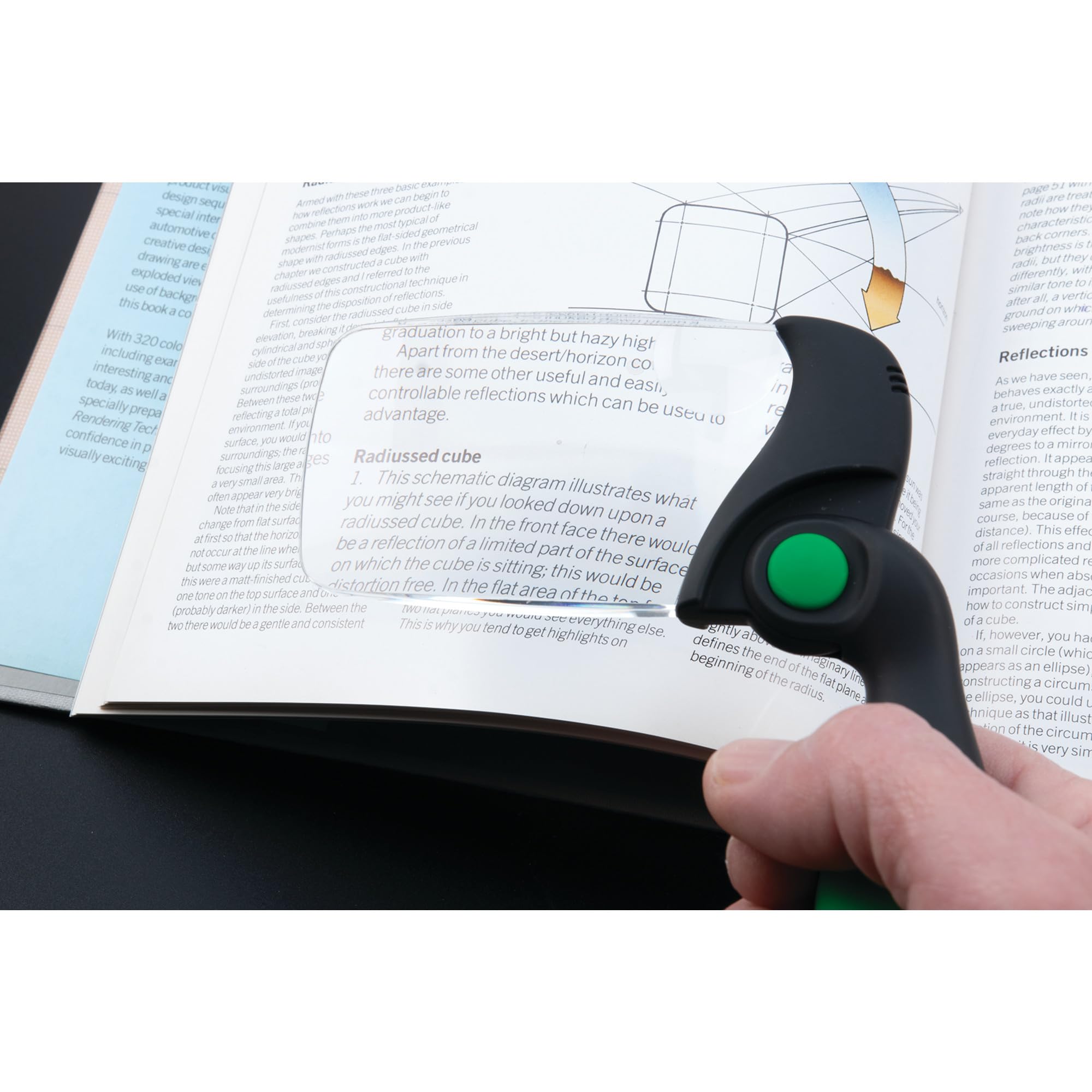 Wide Angle Performance Tool W15039 LED Bifocal Magnifier Lights Up Your Viewing Area & Folded for Easy Storage