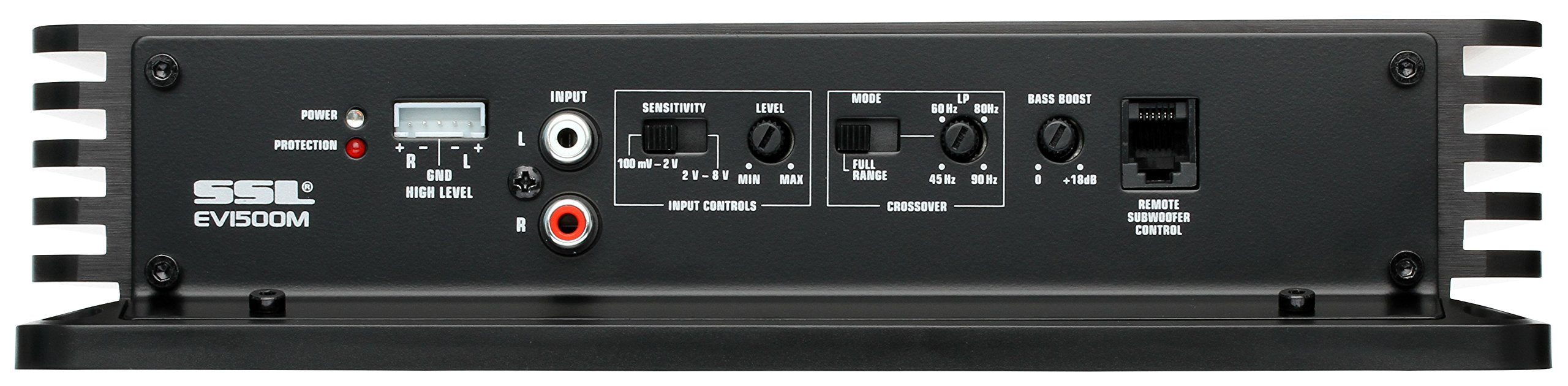 Sound Storm Laboratories Evolution Series EV1500M Car Audio Amplifier - 1500 High Output, Monoblock, Class A/B, 2 Ohm Stable, High/Low Level Inputs, Low Pass Crossover, Hook Up To Stereo and Subwoofer