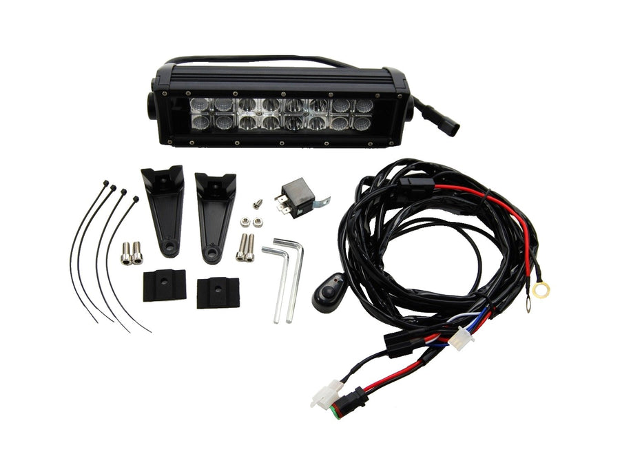 KC HiLites 10" C-Series C10 LED Light Bar with Wiring Harness and Waterproof Connectors