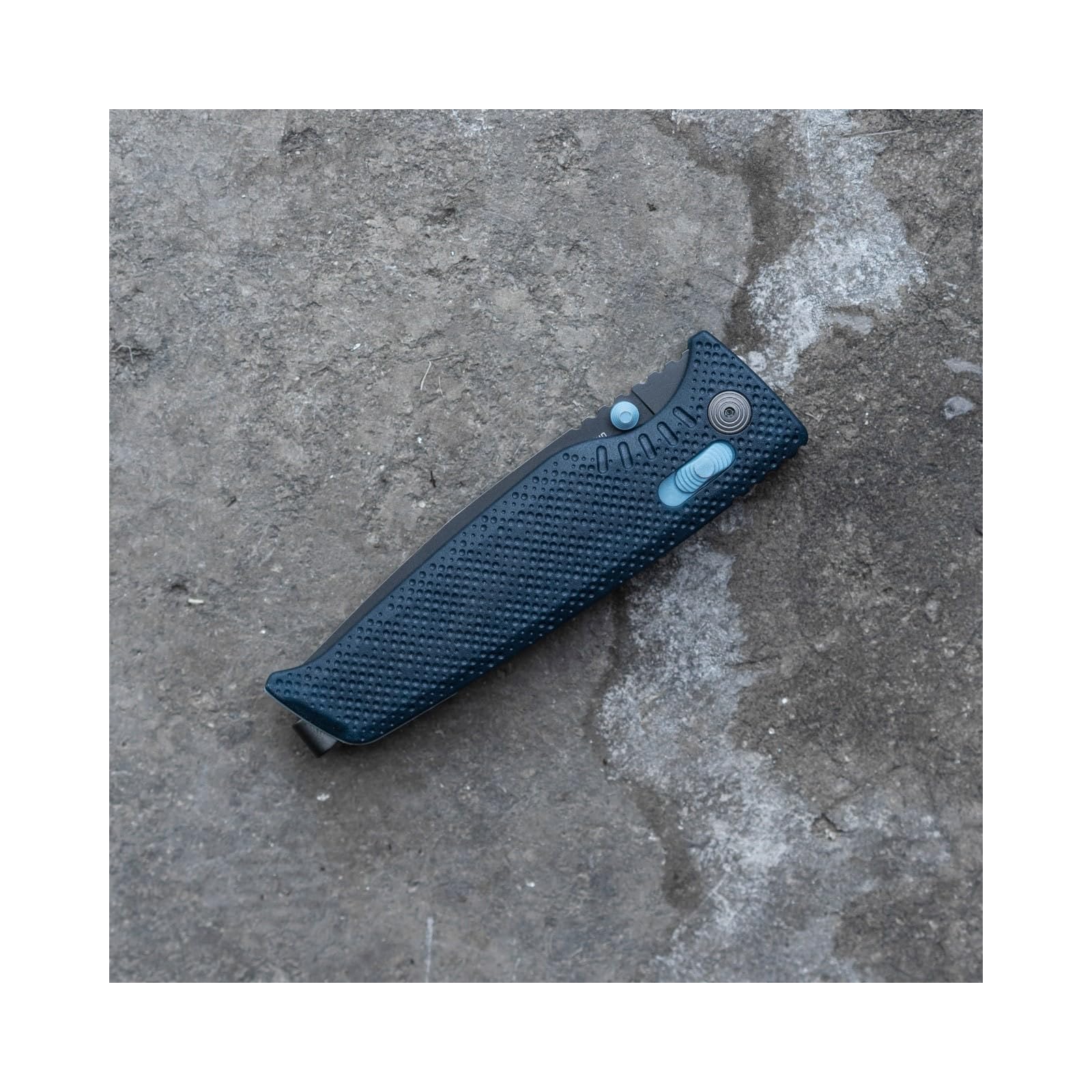 SOG Superlight Altair XR Compact Outdoor CRYO 154cm Steel Folding Knife | Lanyard Loop, Pocket Clip & XR Lock, Squid Ink