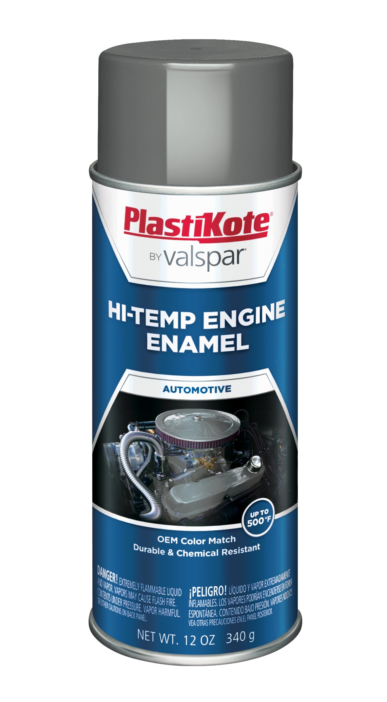 216 PlastiKote New Ford Gray Engine Enamel, 12 oz.