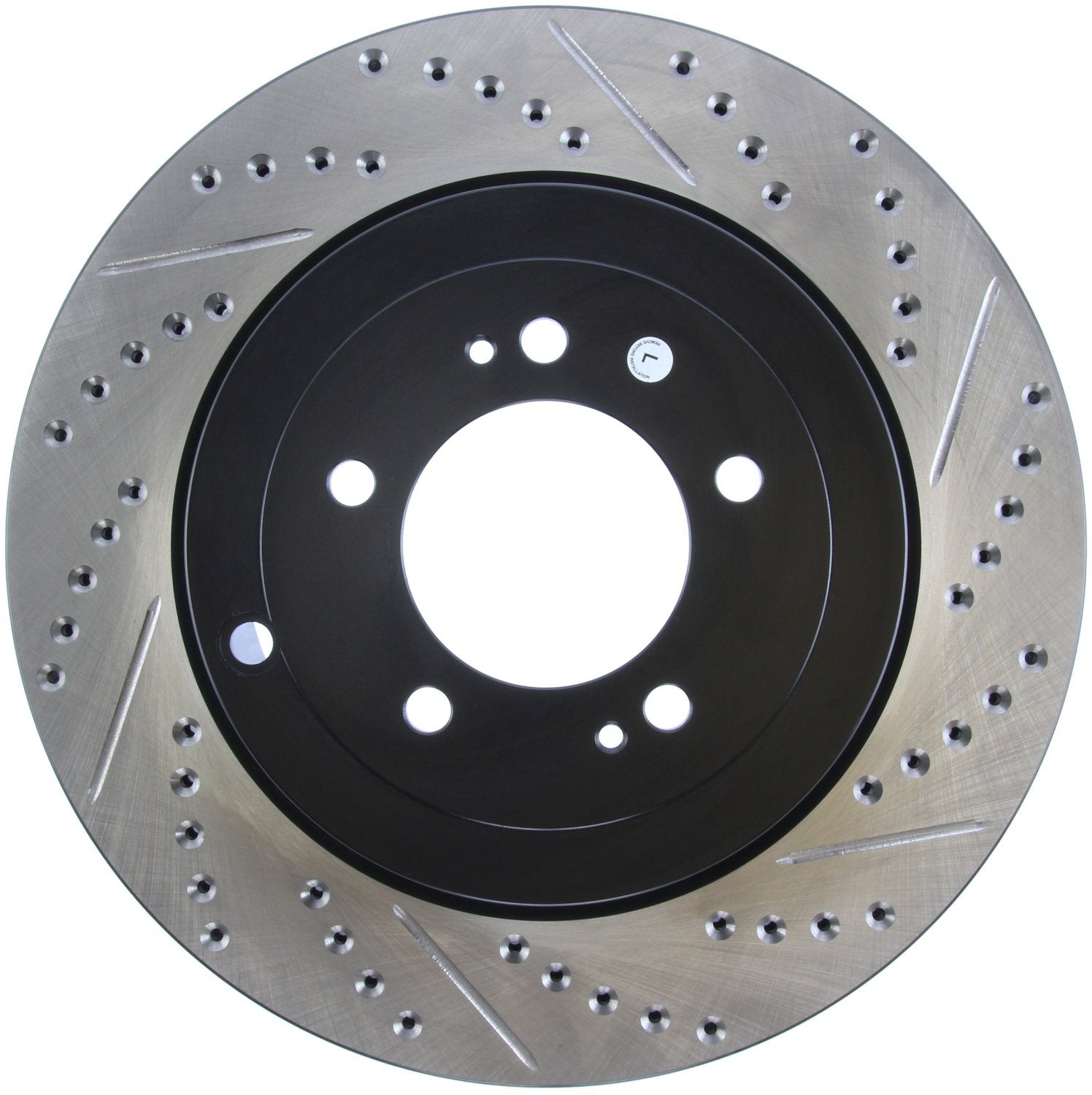 Sport Drilled/Slotted Brake Rotor StopTech 127.46075L (Rear Left), 1 Pack