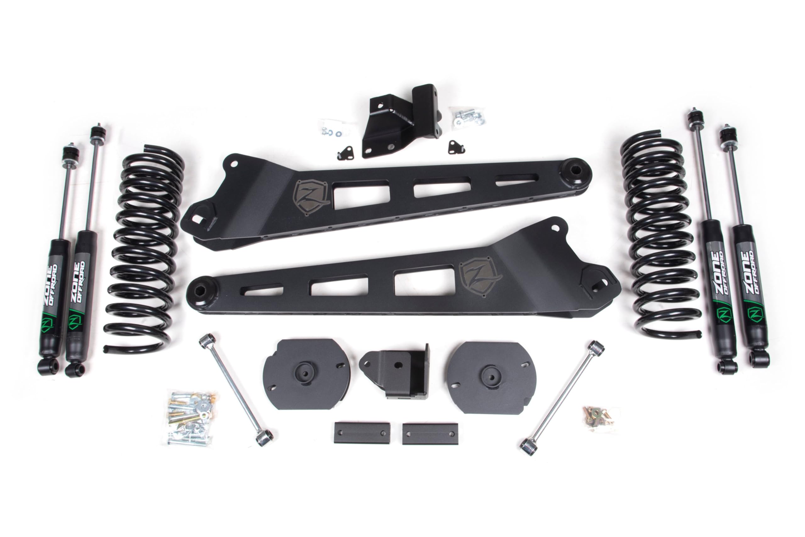 Zone Offroad 2019, 2020, 2021, 2022, 2023 Dodge/Ram 2500 4WD Diesel | ZOND144N | 3 inch Full Radius Arm Suspension Lift Kit (Front & Rear) | Nitro Shocks
