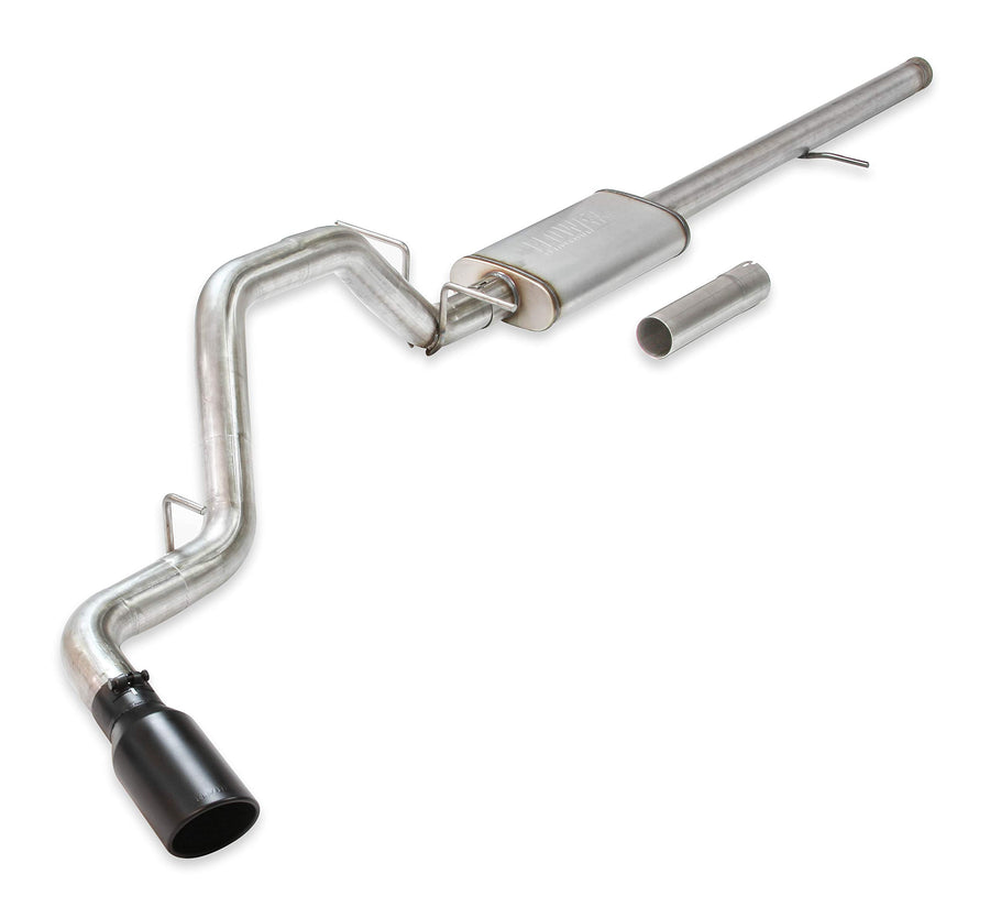 Flowmaster FlowFX 717857 Cat-Back Exhaust Kit 3 Inch 409 Stainless Steel 4.5 Inch Black Ceramic Stainless Steel Tips Compatible with 2014-2019 Classic Body Chevy Silverado GMC Sierra 1500 4.3L 5.3L