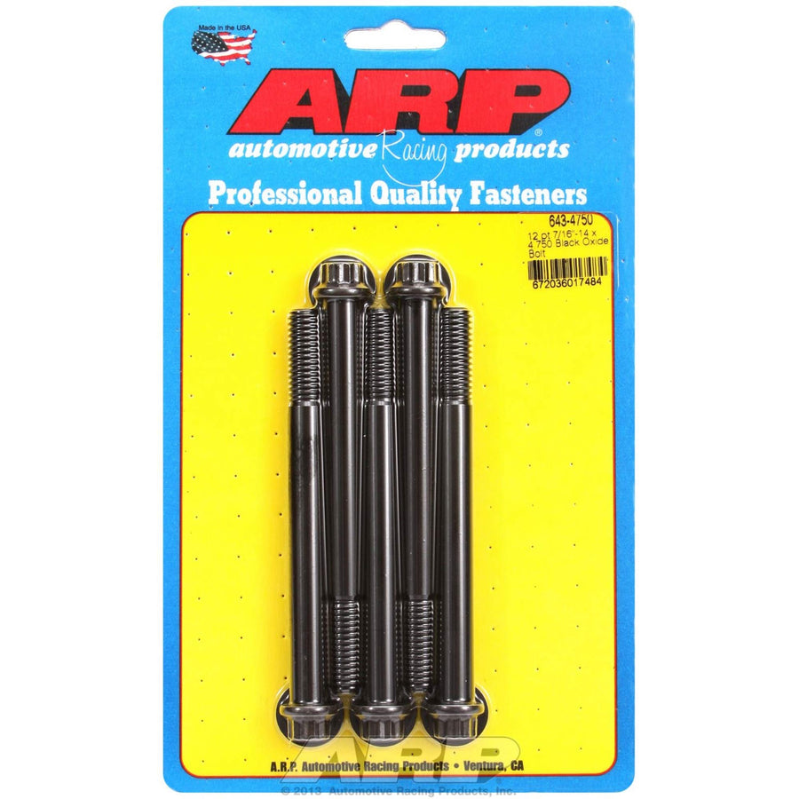 ARP 12Pt Bolt 7/16"-14 X 4.750 Black