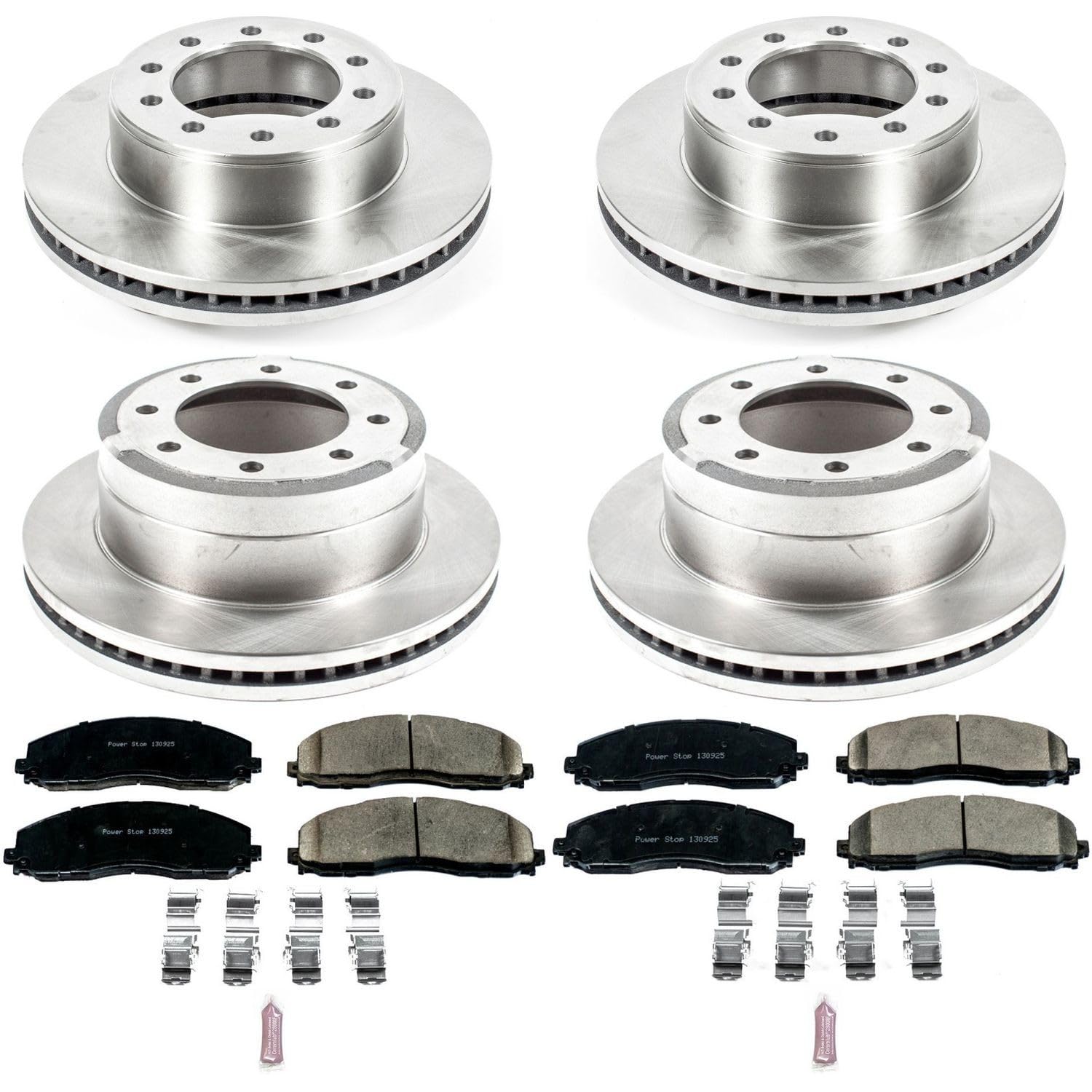 Power Stop KOE8028 Stock Replacement Brake Kit Front & Rear For Ford F-350 Super Duty 2015-2016 [Model Specific]
