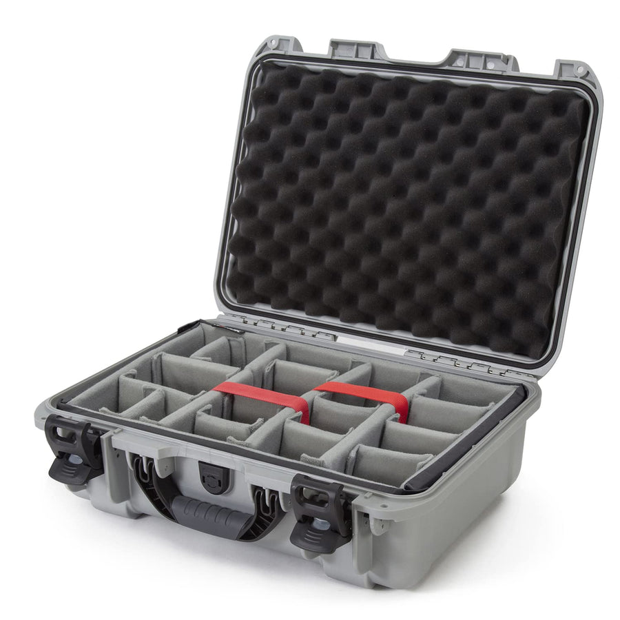 Nanuk 925 Large Series Lightweight NK-7 Resin Waterproof Protective Case with Padded Dividers, Silver