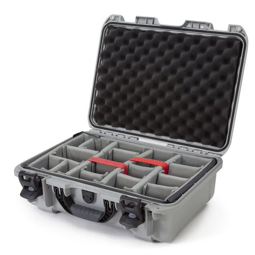 Nanuk 925 Large Series Lightweight NK-7 Resin Waterproof Protective Case with Padded Dividers, Silver