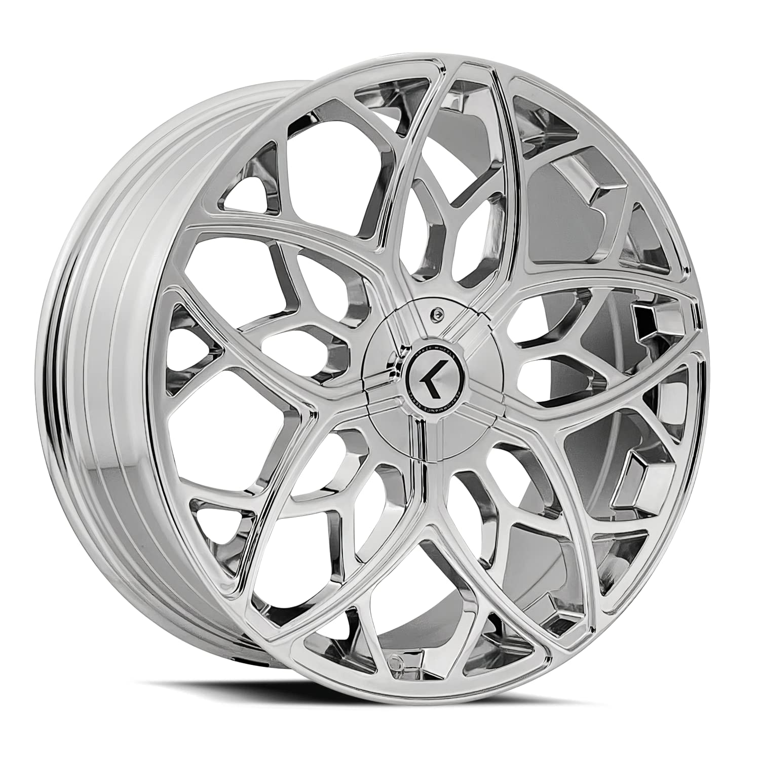 22x8.5 Kraze KR184 Ricochet 5x115/5x120 +38mm Chrome Wheel Rim 22 Inch