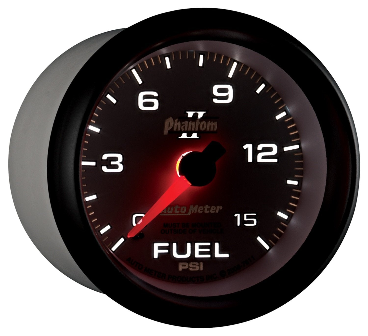 Auto Meter Phantom II 7811 Mechanical Fuel Pressure Gauge