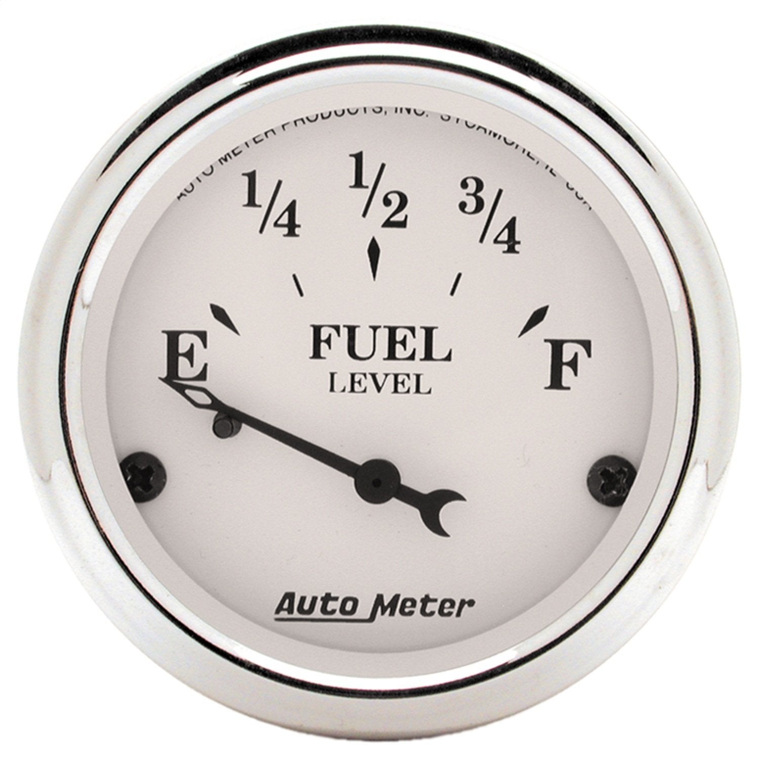 Auto Meter Old TYME 1604 White Fuel Level Gauge