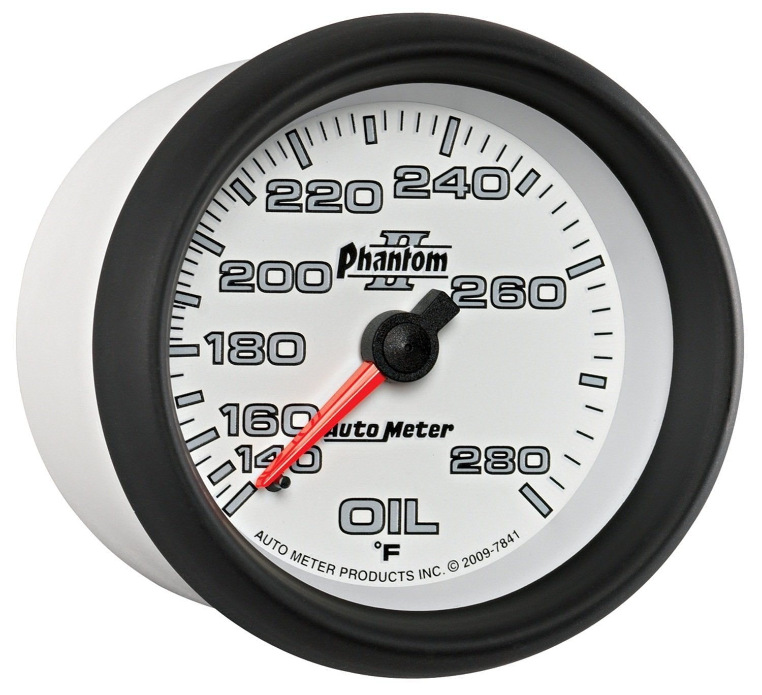 Auto Meter Phantom II 2-5/8" 140-280 F Mechanical Oil Temperature Gauge 7841