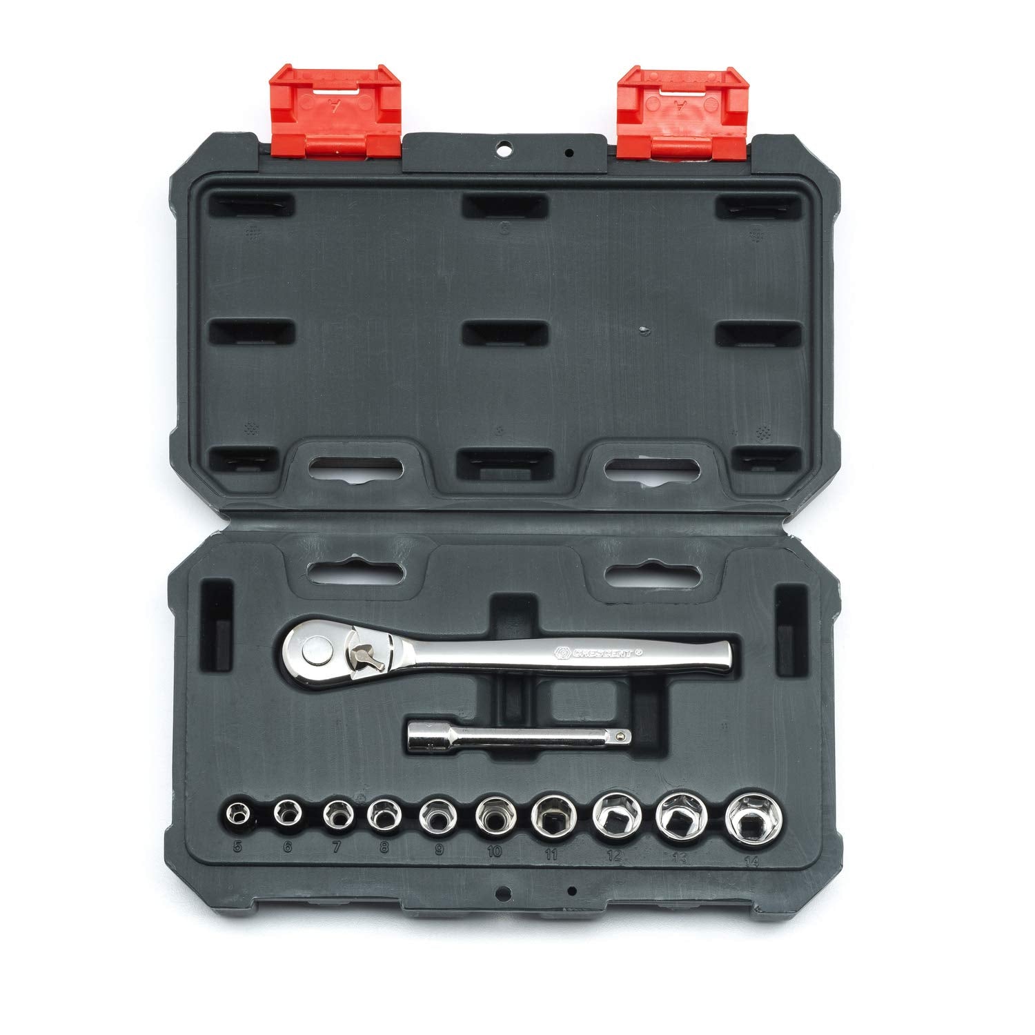 12 Piece Crescent 1/4" Drive 6 Pt. Metric Mechanics Tool Set - CSWS14MM12