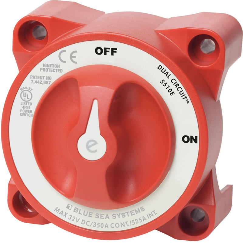 e-Series Blue Sea 5510E Dual Circuit Battery Switch