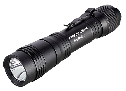 ProTac 2.0 Streamlight 2000-Lumen 17300-Candela Rechargeable Tactical LED Flashlight with USB C Cable, and Holster, Box, Black