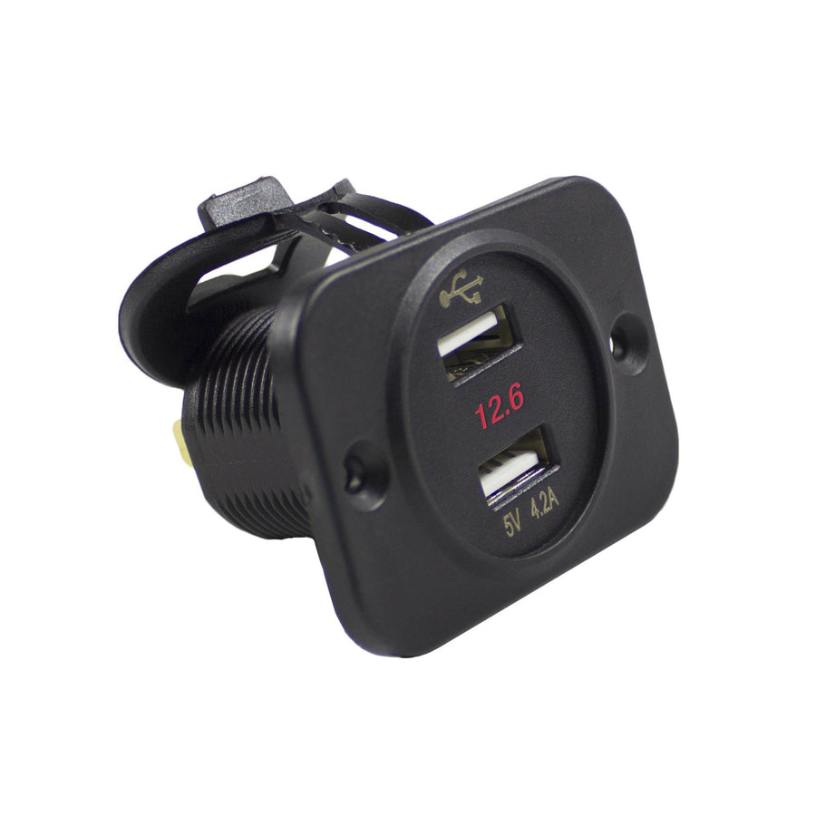 Battery Doctor WirthCo 20602 Dual USB Charger with Voltage Meter