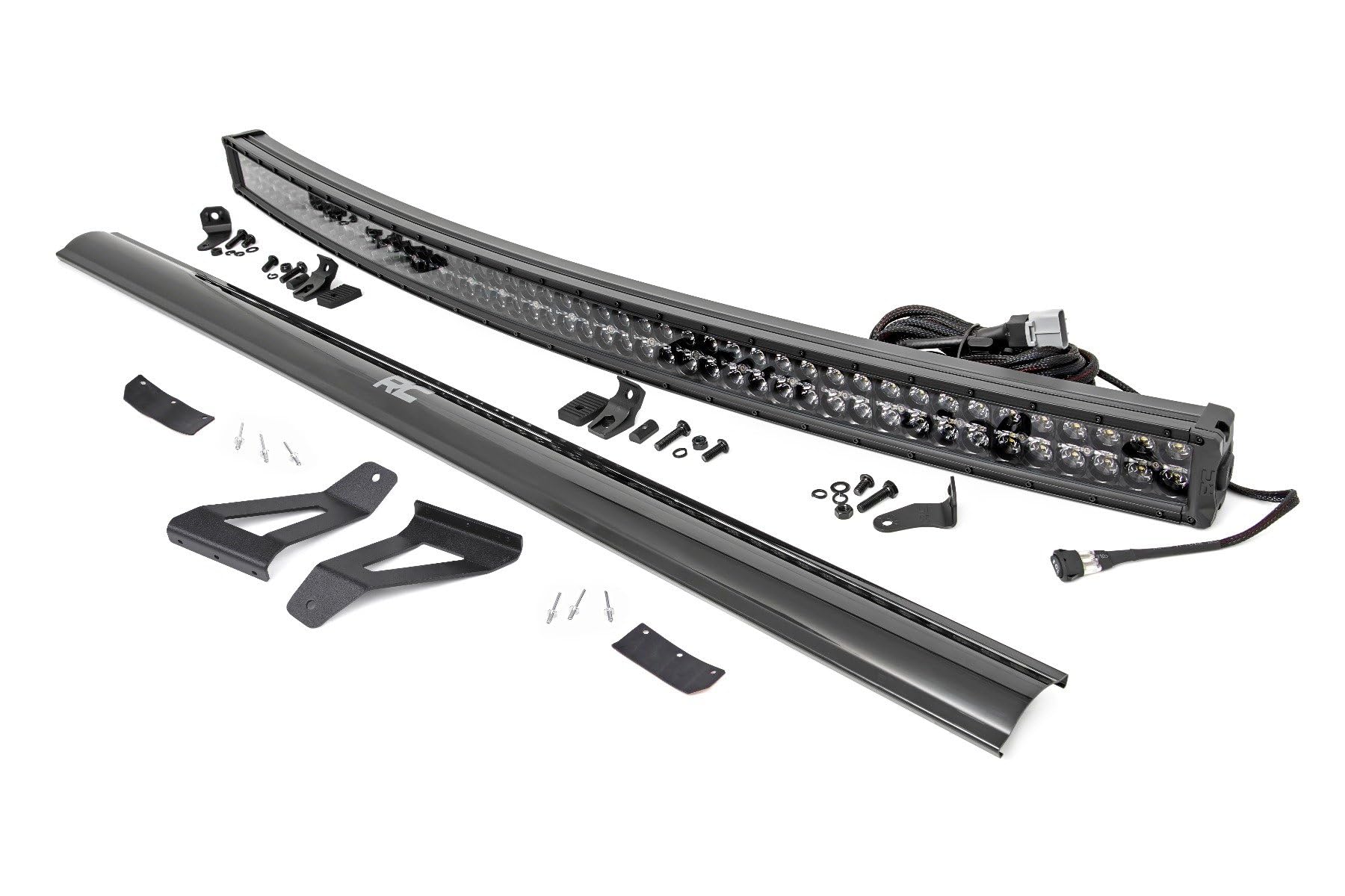 50" Rough Country Black DRL LED Windshield Kit for 1984-2001 Jeep XJ - 70074