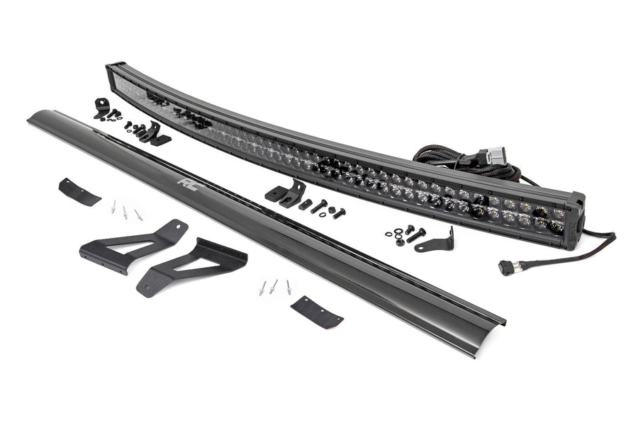 50" Rough Country Black DRL LED Windshield Kit for 1984-2001 Jeep XJ - 70074