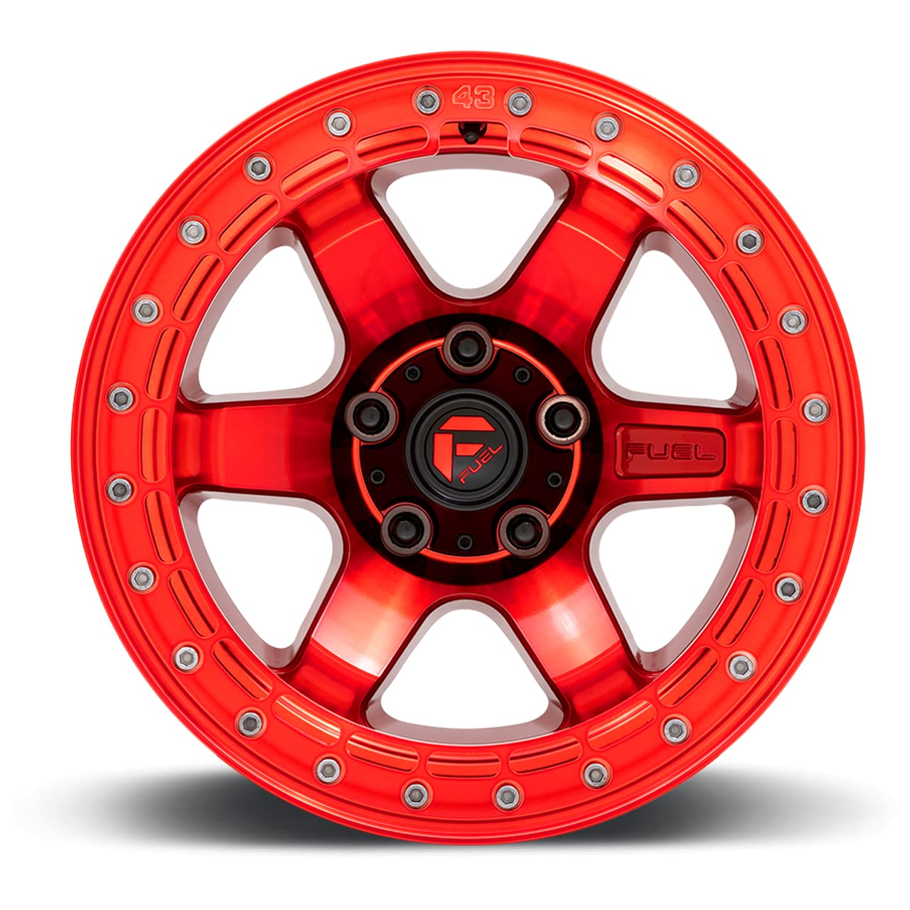 1PC Fuel D123 17X9 6X135 GL-RED GL-RED-RG -15MM - D12317908945
