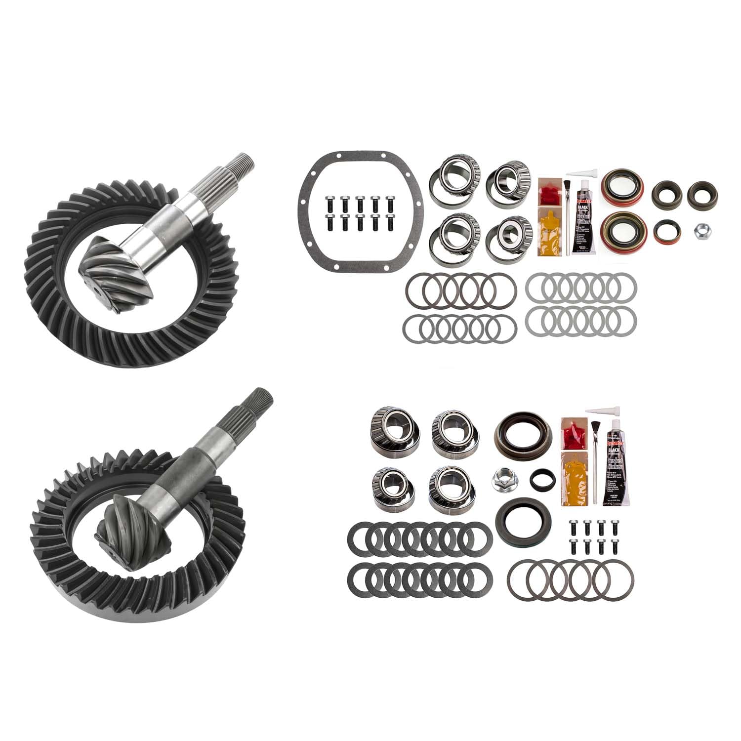 Motive Gear Differential Ring & Pinion MGK-118 Rebuild Kit For Dana 30 Front & Dana 35 Rear, Ratio 4.88, 8-Bolt, 26-Spline Pinion & 39 Ring Gear Tooth –Fits Jeep Wrangler, REV-YJ/XJ-D35-488