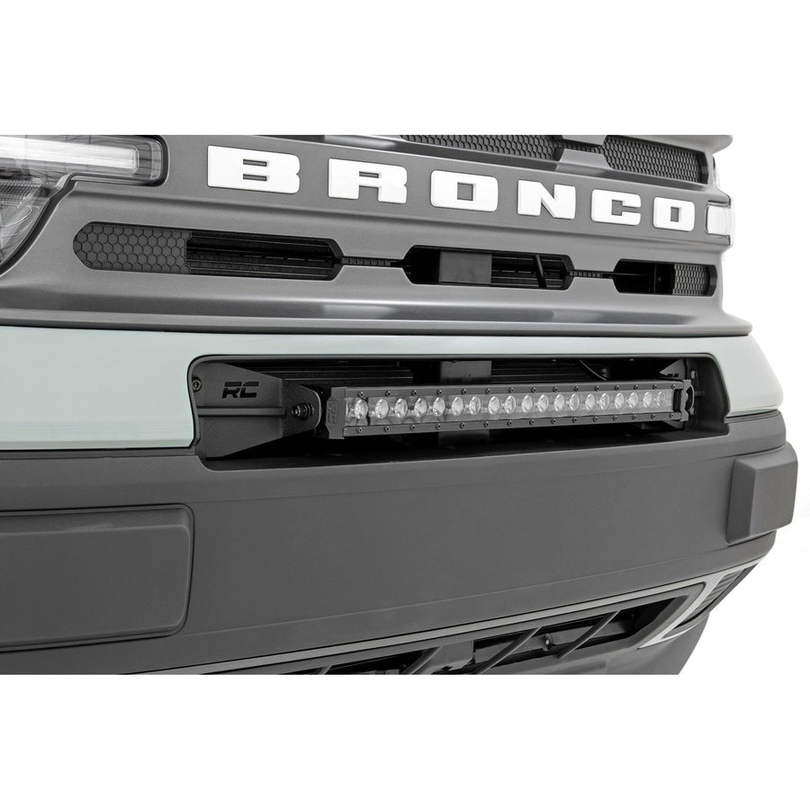 20" Rough Country LED Light Bar Kit for Ford Bronco Sport (2021–2024) - Bumper Mount, 105W Spectrum Series, 9,450 Lumens, Combo Spot & Flood Beam