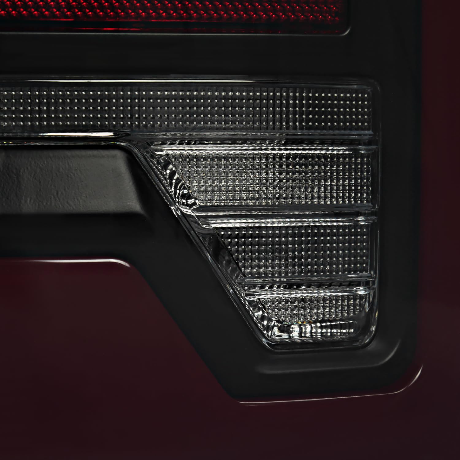 Black Smoke Tail Lights w/Red LED SPEC-D TUNING Compatible with 2007-2008 Dodge Ram 1500/2500 / 3500, Left + Right Pair Assembly