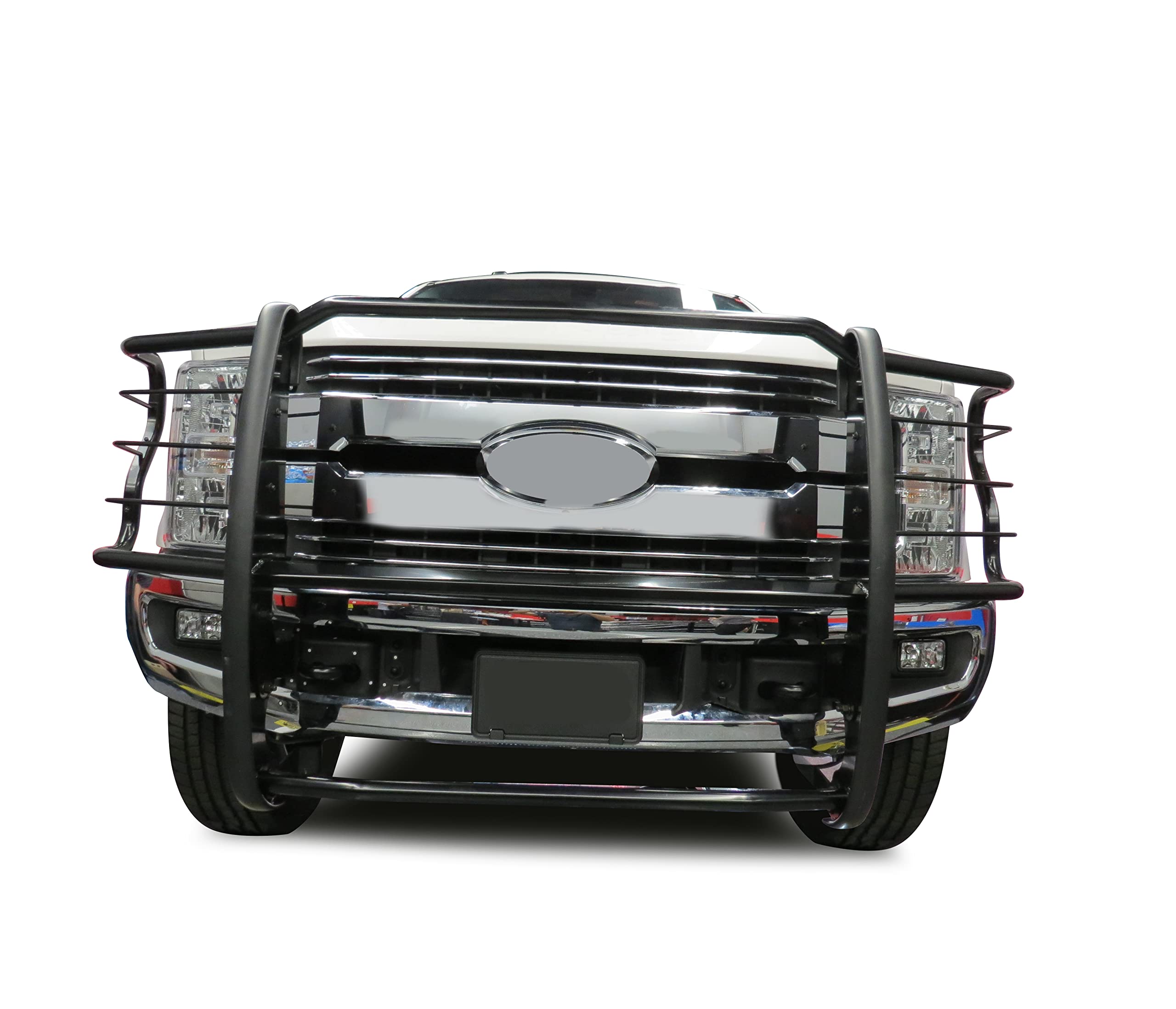 Bumper Guard Black Horse Grille brush Modular Black Compatible with 2017-2023 Ford F-250/F-350/F-450/F-550 Super Duty-17FB28MA