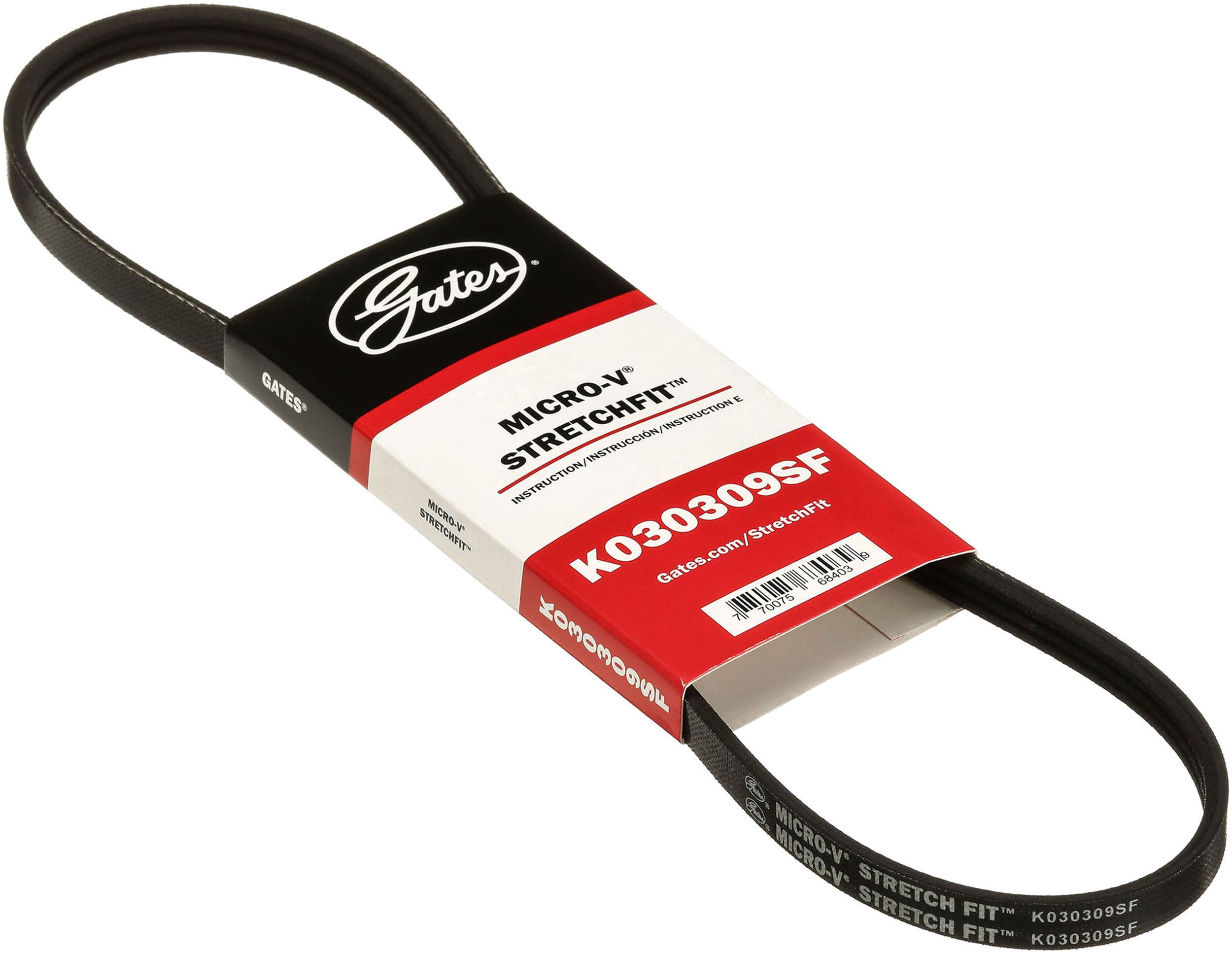 K030309SF Gates nobrandname Stretch Fit Micro-V Serpentine Drive Belt