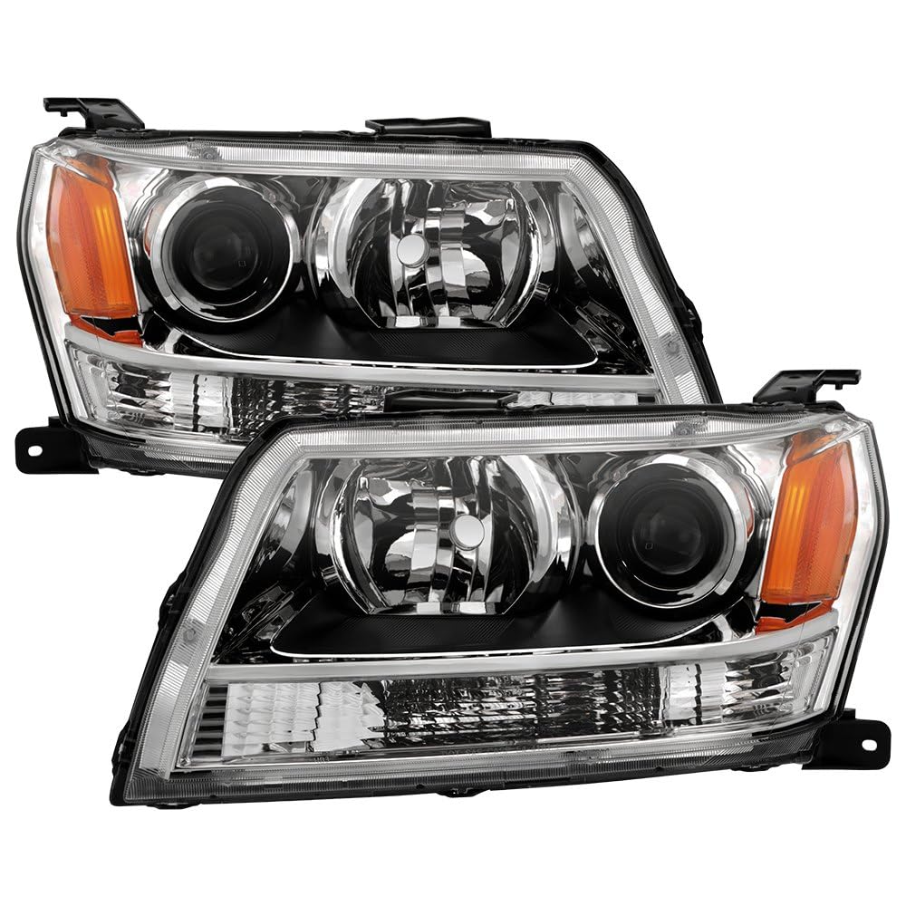 Suzuki Grand Vitara 06-08 Spyder (OE) Halogen Headlights - OE Chrome