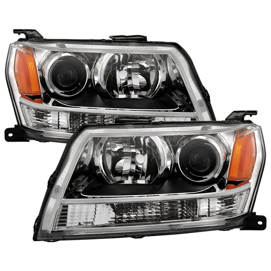 Suzuki Grand Vitara 06-08 Spyder (OE) Halogen Headlights - OE Chrome