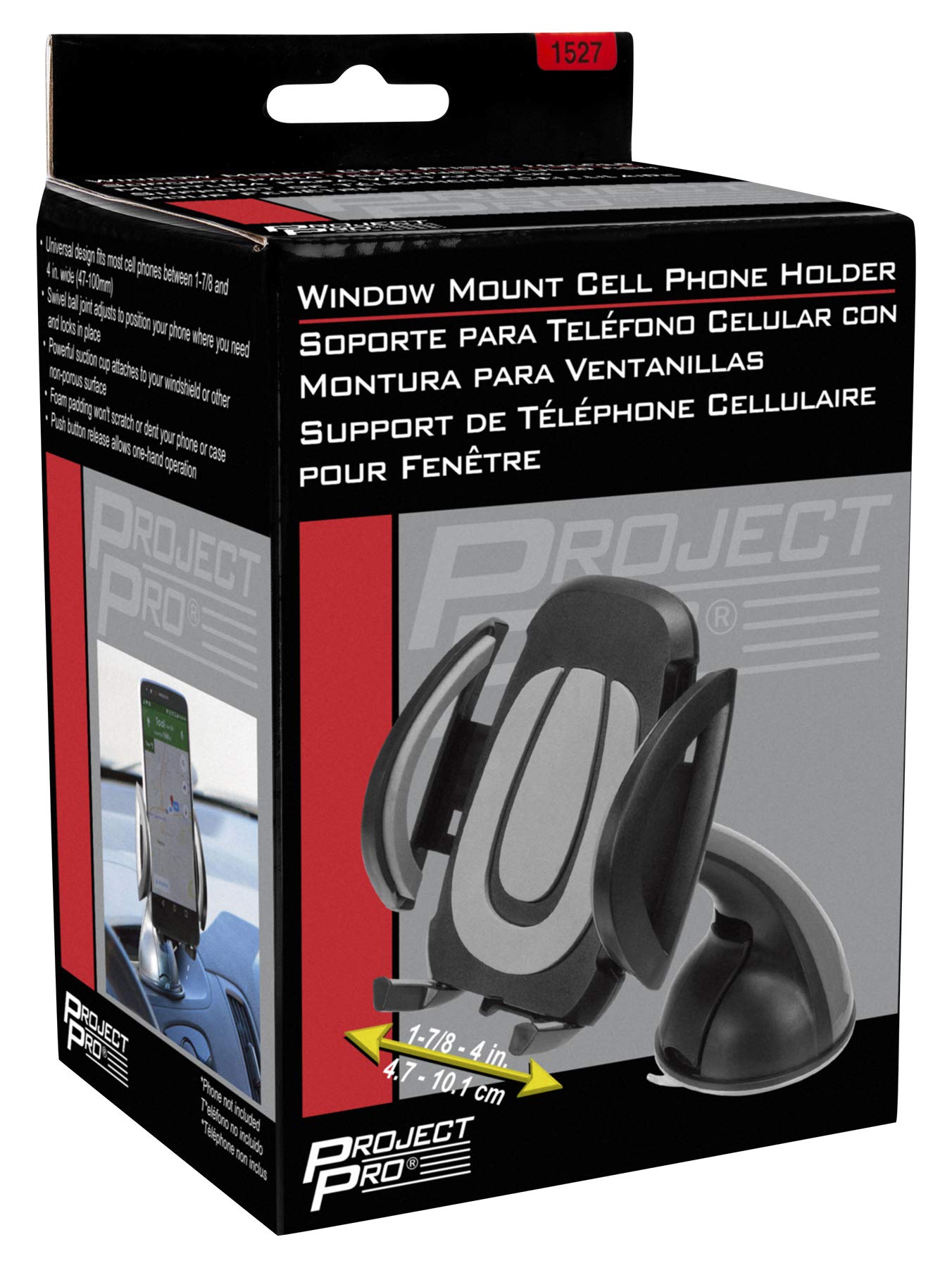Window Mount Performance Tool 1527 Cell Phone Holder - Securely Attach Your Phone to Your Car's Window for Safe Navigation and Hands-Free Calls