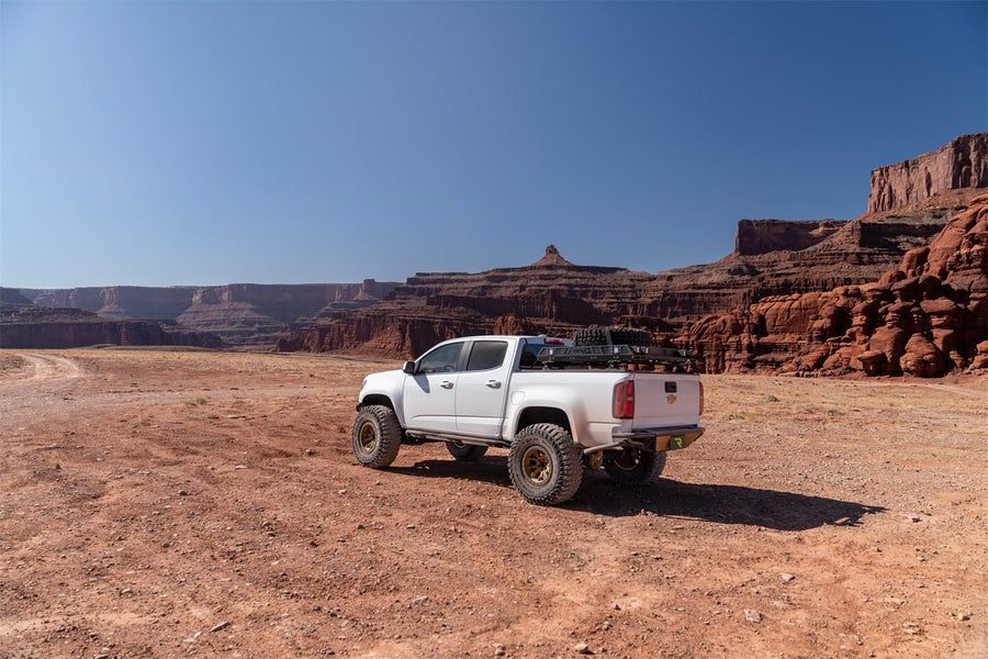 Trail Sliders RealTruck for Colorado/Canyon | Cab Length, Heavy Duty 2" Tubing, Textured Black | TSG15CC-TX | Fits 2015 - 2026 Chevrolet / GMC Canyon / Colorado Crew Cab