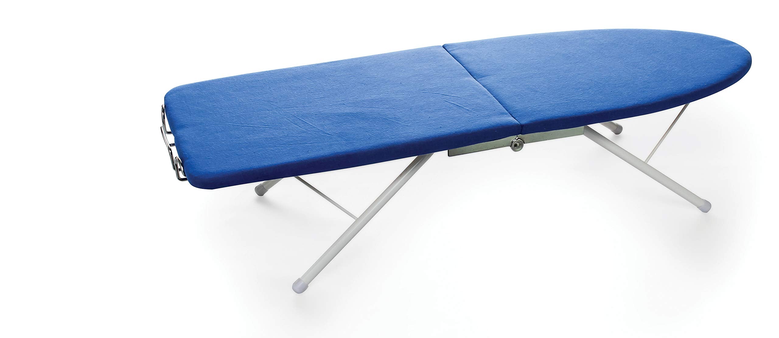 Folding Camco Ironing Board- Folds Easily for Convenient Storage After Each Use Perfect for Traveling, RVs and Campers- (43904), Blue and White