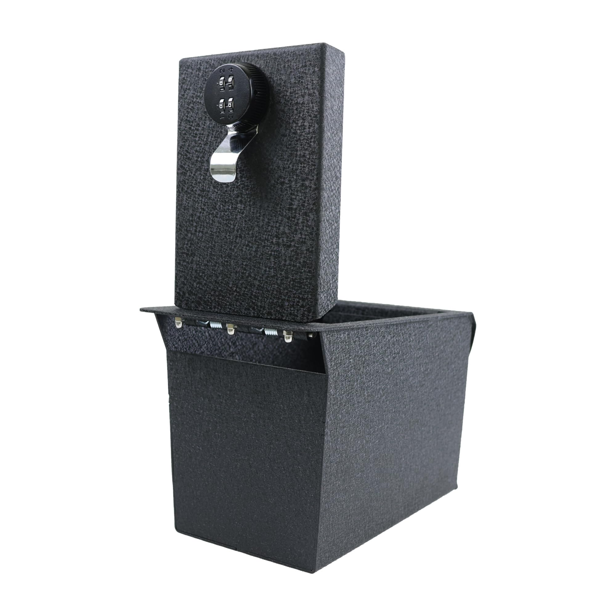 Center Console Safe Black Black Compatible with 2018-2024 Toyota Camry-ASTC18 Horse