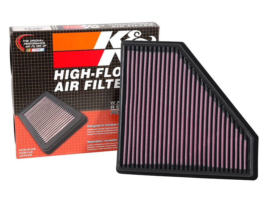 K&N Engine Air Filter: Washable, Increase Power & Acceleration, Premium, Replacement Car Air Filter: Compatible with 2016-2019 CADILLAC (CTS-V), 33-5059