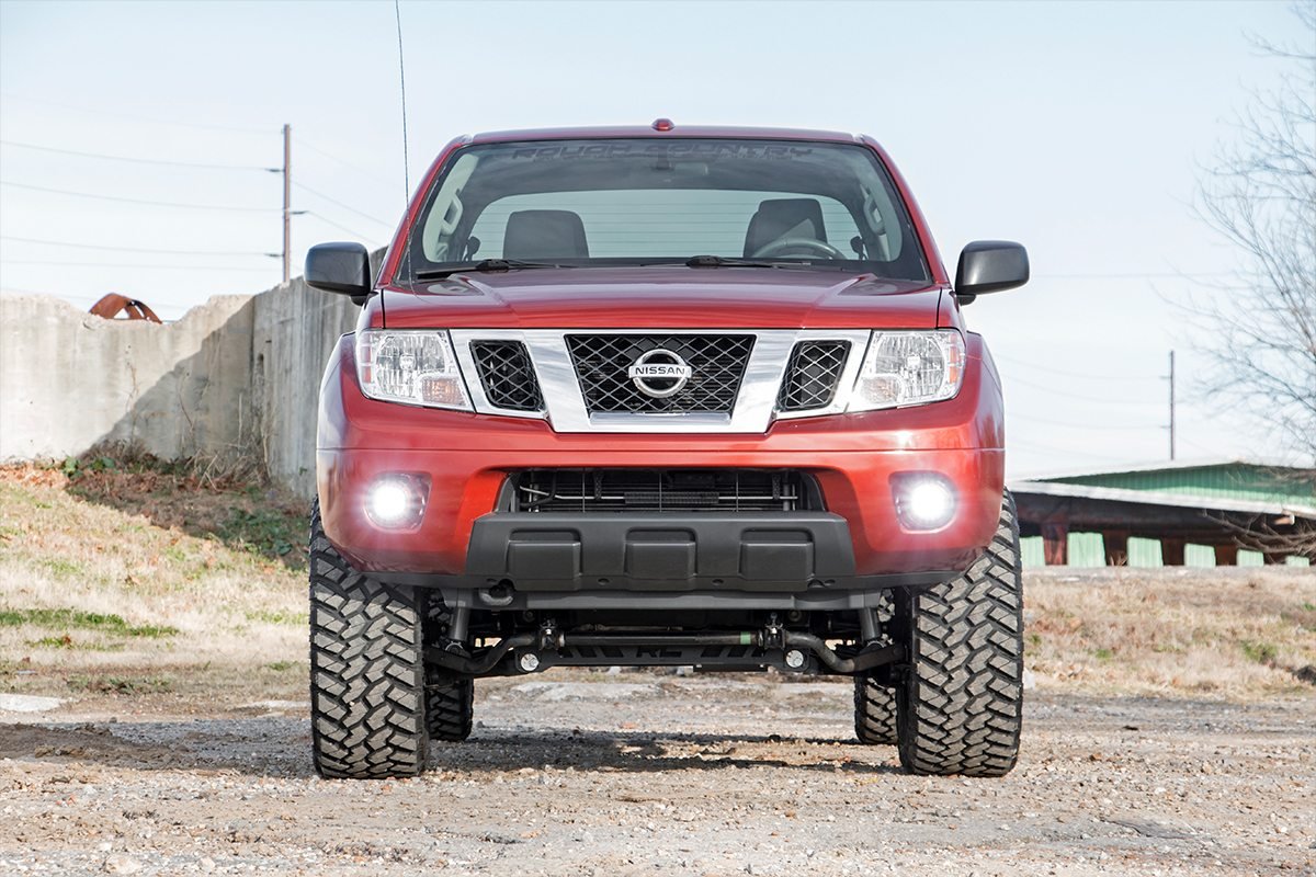 2" Rough Country Black Series LED Fog Light Kit for 05-20 Frontier - 71023