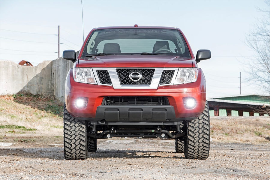 2" Rough Country Black Series LED Fog Light Kit for 05-20 Frontier - 71023