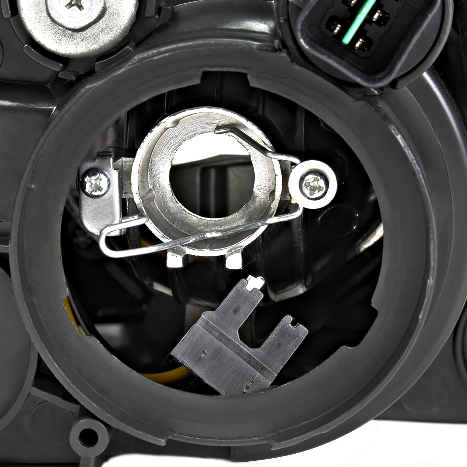 Black Projector Headlights SPEC-D TUNING Compatible with 2006-2008 Hyundai Sonata, Left + Right Pair Headlamp Assembly