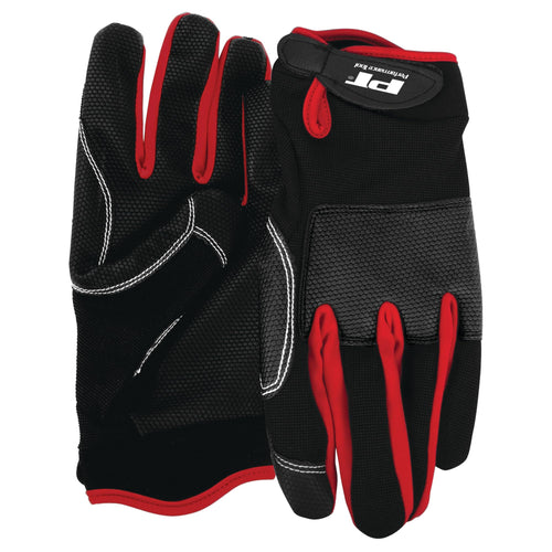 Mechanics Gloves W89005 Performance Tool High Dexterity, Excellent Grip, Ideal for working on cars and outdoor jobs - Medium, Red