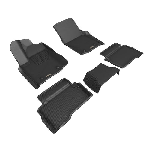Kagu 3D MAXpider Custom Fit Floor Mat (Black) Compatible with Toyota Tacoma Gas Double Cab 2024-2026 - R1 R2