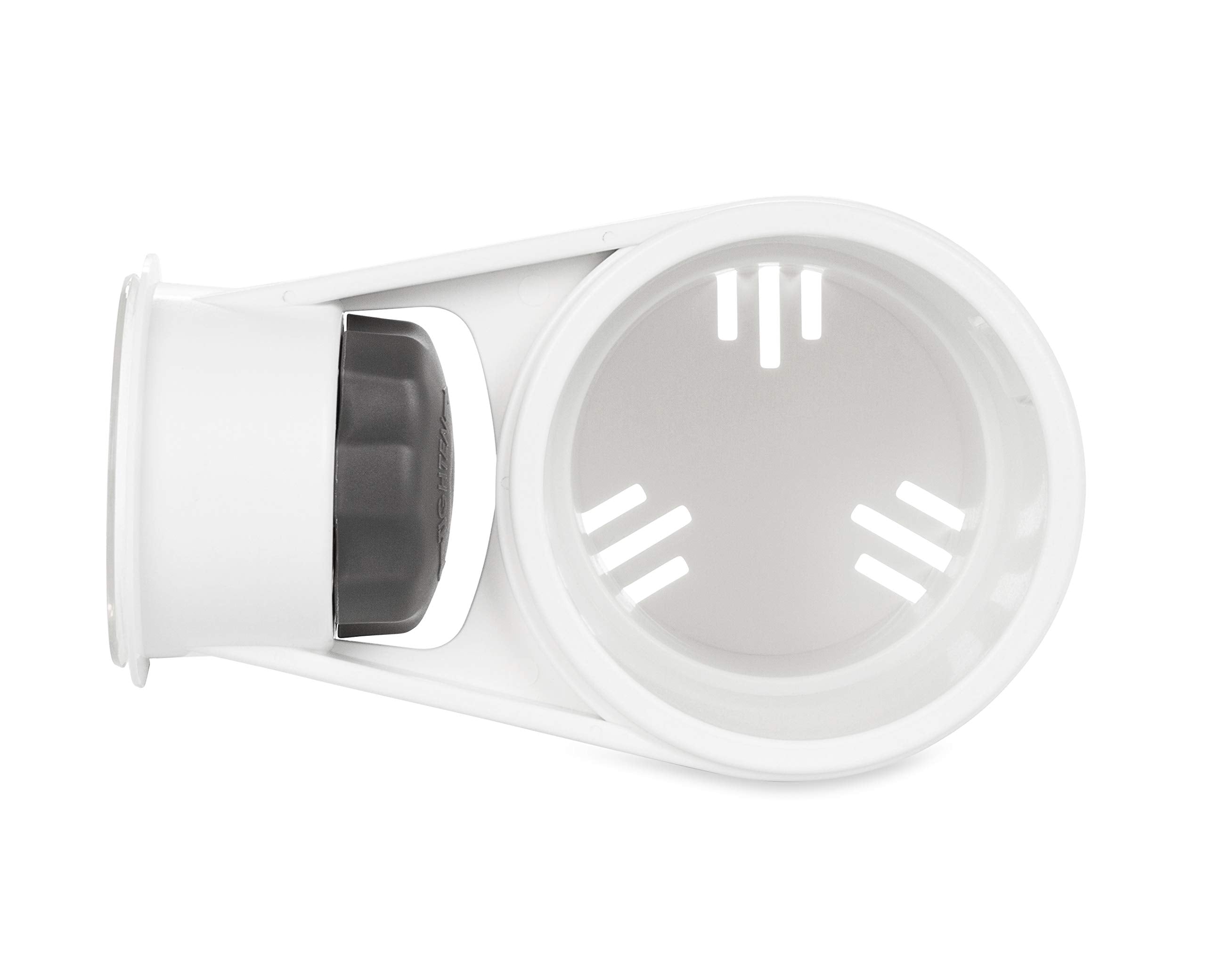 Cup Holder Camco with Mechanical Suction Cup - Provides a Secure Location for Your Beverage - Compatible with Most Cups, Cans, Bottles and Tumblers - White (53084)