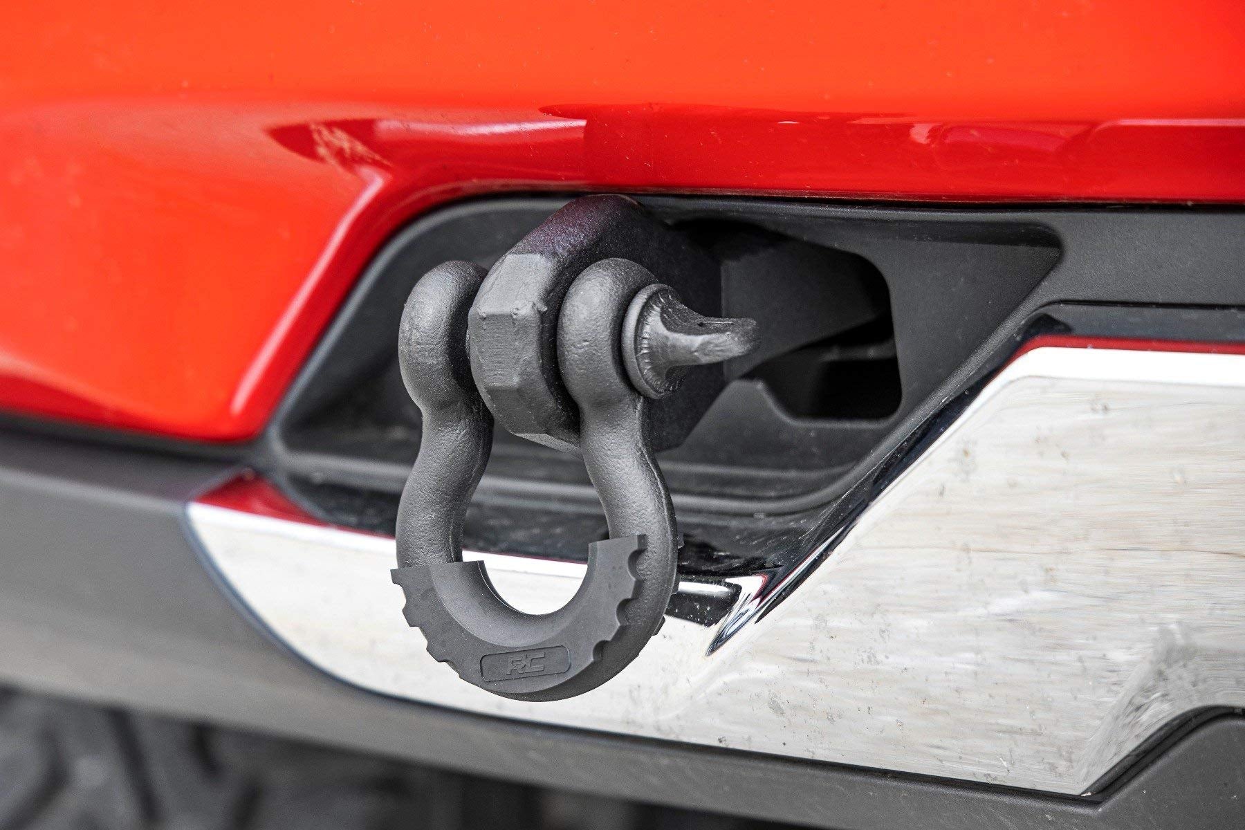 Rough Country Shackle Mount Kit Tow Hook for 14-18 Chevy Silverado 1500 - RS170